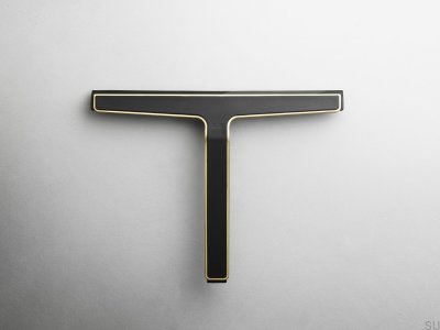Water squeegee for windows and shower cabins 7032 Black with Gold
