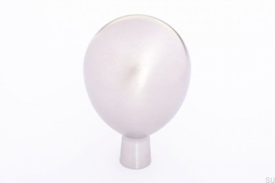 Furniture knob Drop 28 Brushed stainless steel