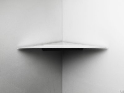 Corner Bathroom Shelf 7211 Polished Steel