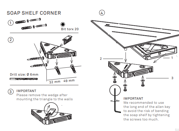 7210--Półka-łazienkowa-narożna-Stal-Szczotkowana-Unidrain-Skandynawskie-Uchwyty-instrukcja