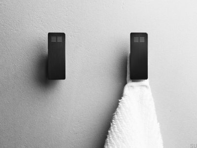 Wall hangers 7074 Black PVD coating (2 pieces)