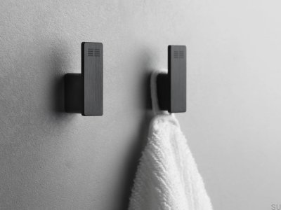 Wall hangers 7074 Black PVD coating (2 pieces)