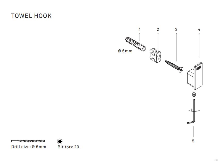 7073--Wieszaki-ścienne-Miedziane-Powłoka-PVD-Unidrain-Skandynawskie-Uchwyty-instrukcja