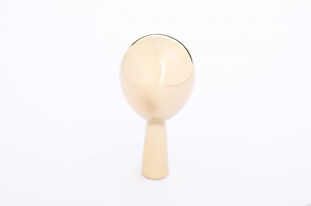 Zdjęcie produktowe gałki drop 40 mosiężnej polerowanej