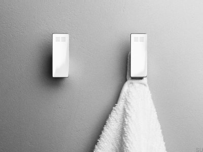 Wall hangers 7071 Polished Steel (2 pieces)