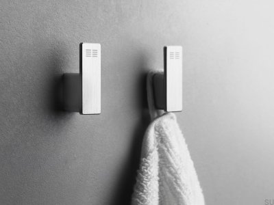 Wall hangers 7070 Brushed Steel (2 pieces)