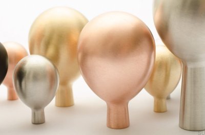 Drop 40 Gold Brass Wall Hanger Brushed Unlacquered