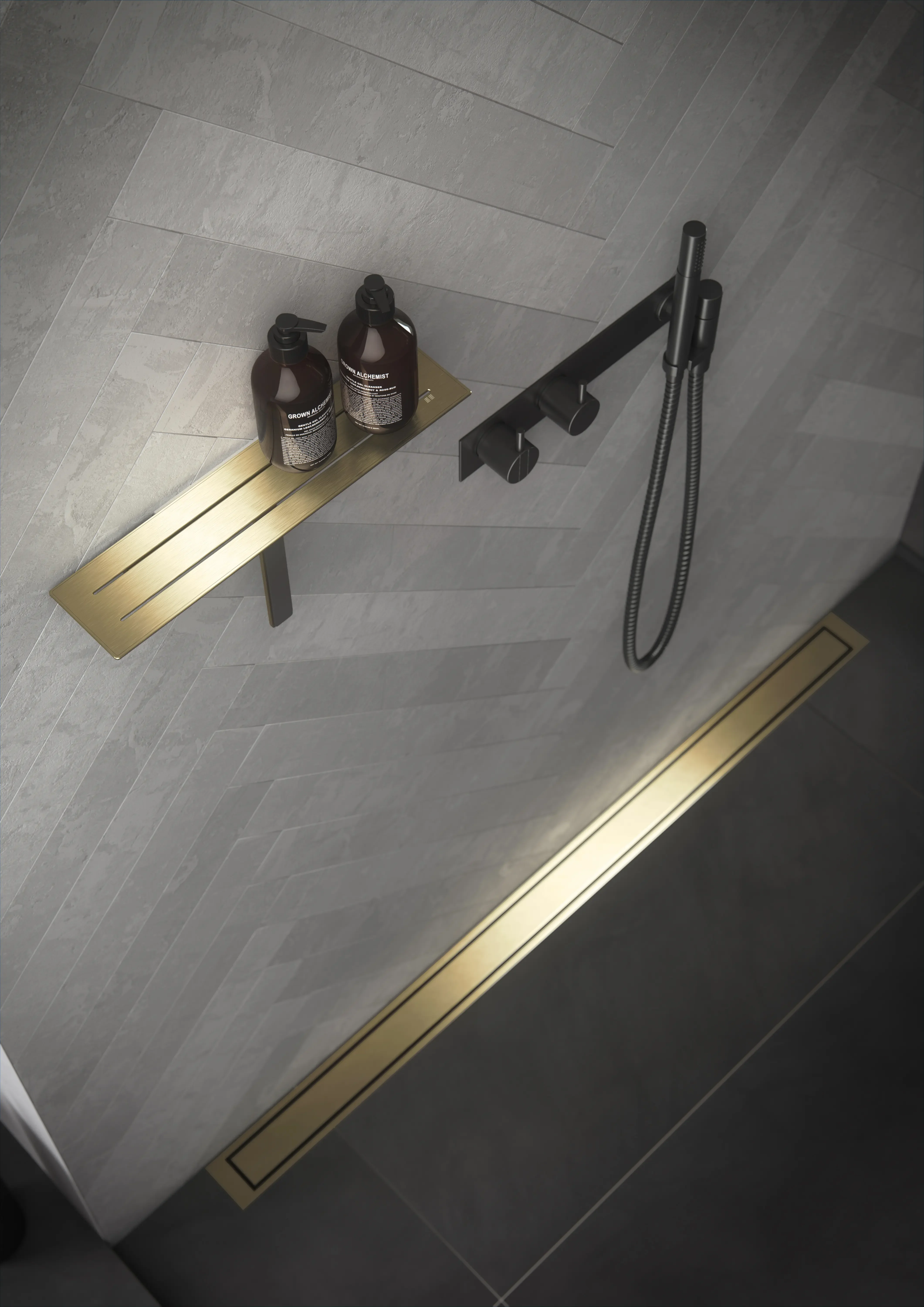 7012--półka-łazienkowa-z-ściągaczką-wody-do-szyb-i-kabin-prysznicowych-zlota-powłoka-pvd-interior-unidrain-Skandynawskie-Uchwyty.webp