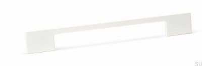 Elongated furniture handle Dino 96/128 Metal White Matt