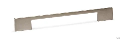Elongated furniture handle Dino 288/320 Brushed Nickel