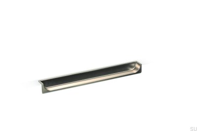 Recessed furniture handle Hide 180 Brushed Nickel