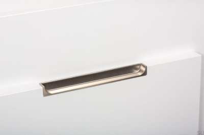 Recessed furniture handle Hide 180 Brushed Nickel