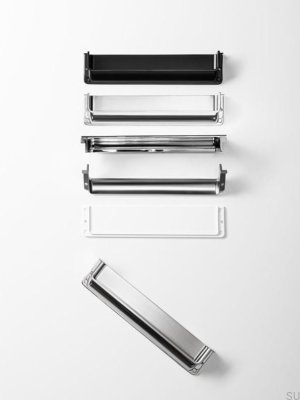 Nest 206 recessed furniture handle, brushed nickel