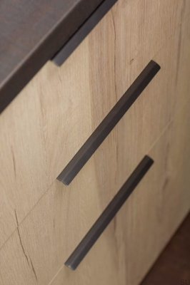 Edge furniture handle Curve 128 Anodized Matt