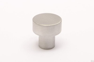 Furniture knob Dot 18 Brushed aluminum