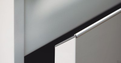 Steep 3000 aluminum edge furniture handle Black Matt