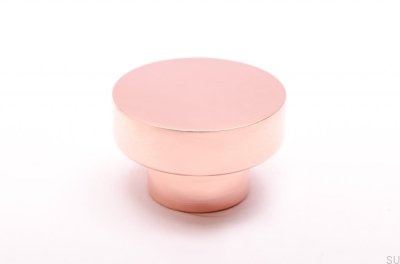 Furniture Knob Dot 30 Polished Copper Unpainted