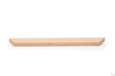 Elongated furniture handle Barcco 320 Wooden Beech Unvarnished