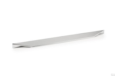 Elongated furniture handle Cutt 192/320 Polished chrome
