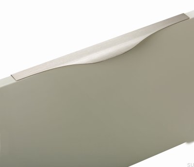 Edge furniture handle Noma 0255 256 Aluminum Silver Brushed
