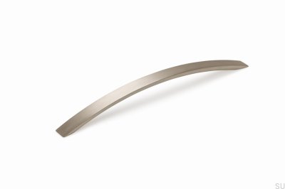 Arko 192 Aluminum Brushed Silver Elongated Furniture Handle