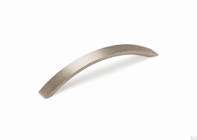 Arko 160 Aluminum Brushed Silver Elongated Furniture Handle