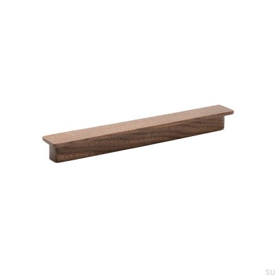 Elongated furniture handle Shelter 160 Wooden Walnut