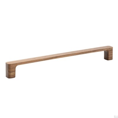 Elongated furniture handle Sans 224 Wooden Walnut
