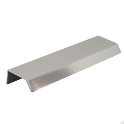 Side 160 Aluminum Silver Brushed edge furniture handle