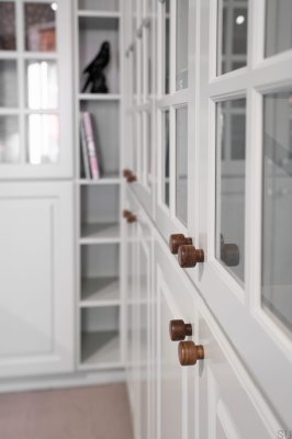 Furniture knob Esther Wooden Walnut