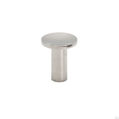 Furniture knob Sture 18 Brass Nickel Polished