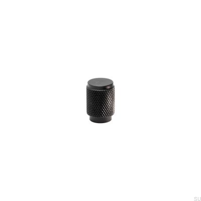 Furniture knob Riff Aluminum Black Matt