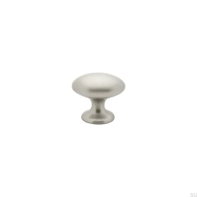 Furniture knob 401 Care Silver Brushed