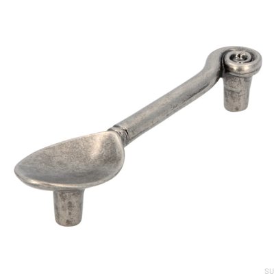 Elongated furniture handle 1052 96 Spoon Antique Silver