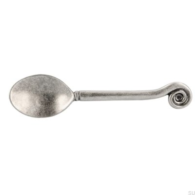 Elongated furniture handle 1052 96 Spoon Antique Silver