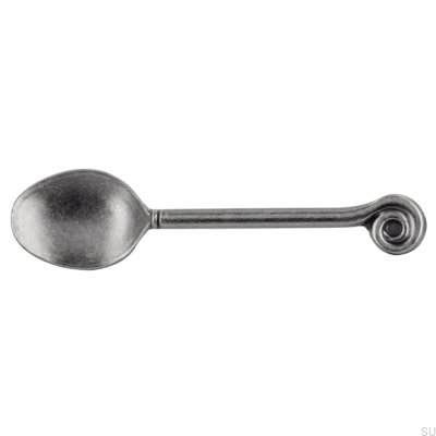 Elongated furniture handle 1052 64 Spoon Antique Silver