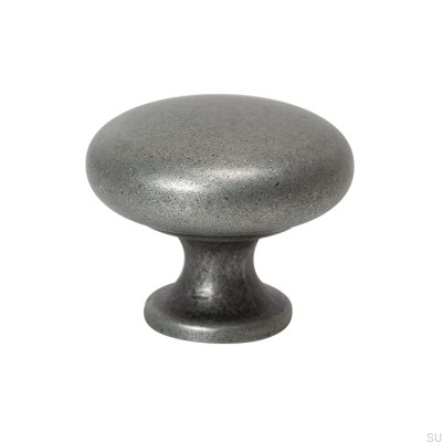 Duke furniture knob Antique silver