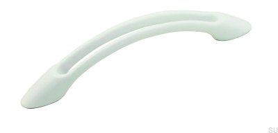Elongated furniture handle 1026 96 Metal White