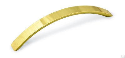 Elongated furniture handle 1029 128 Gold Polished