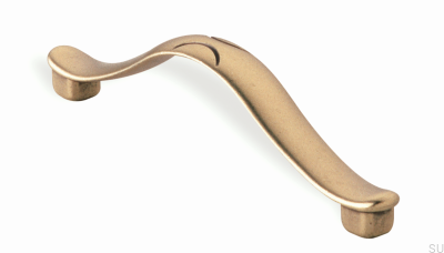 Elongated furniture handle 1197 96 Antique Gold