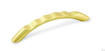 Elongated furniture handle 1246 96 Gold Polished