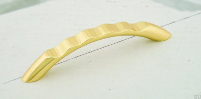 Elongated furniture handle 1246 96 Gold Polished