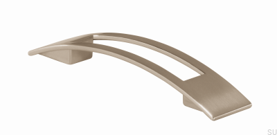Elongated furniture handle 2113 96 Brushed nickel
