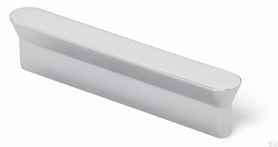Elongated furniture handle 1580 96 Polished chrome