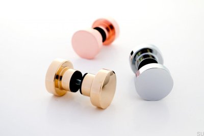 Double Sided Door Knob Dot 30 Brushed Aluminum