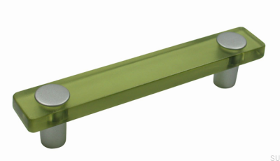 Elongated furniture handle SM8119I 96 Plastic Green