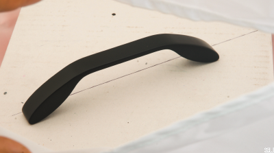Elongated furniture handle 2266 Metal Black Matt