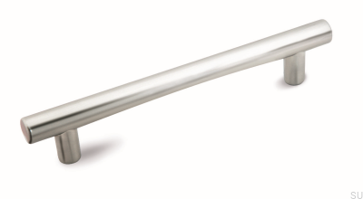 Elongated furniture handle 1975 128 Aluminum Brushed Nickel