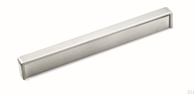 Elongated furniture handle 1907F 96 Brushed Nickel