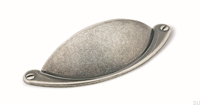 Shell furniture handle 1761 64 Antique Silver